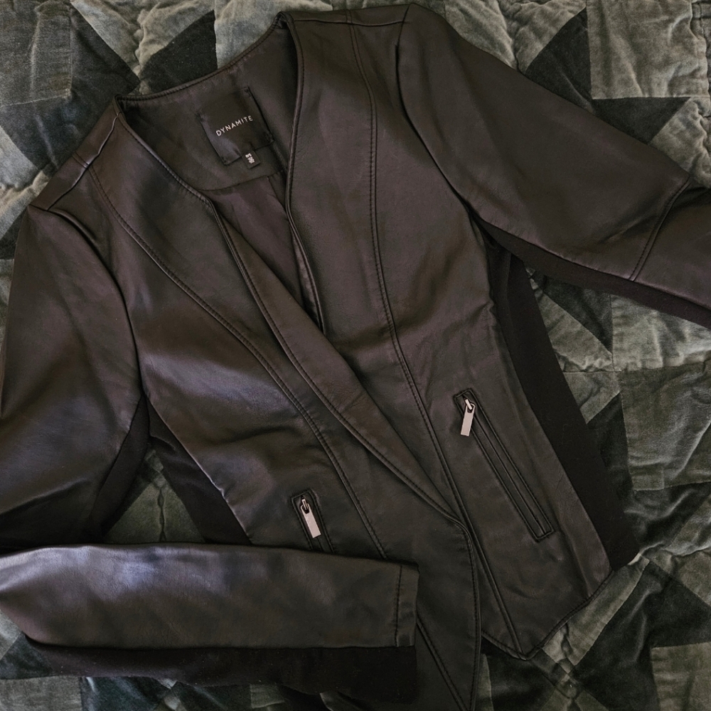 dynamite faux leather jacket